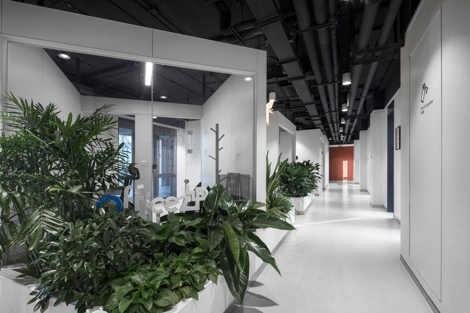 雄安市民服务中心OFFICE ZIP，有种绿意悄然邂逅的惊喜